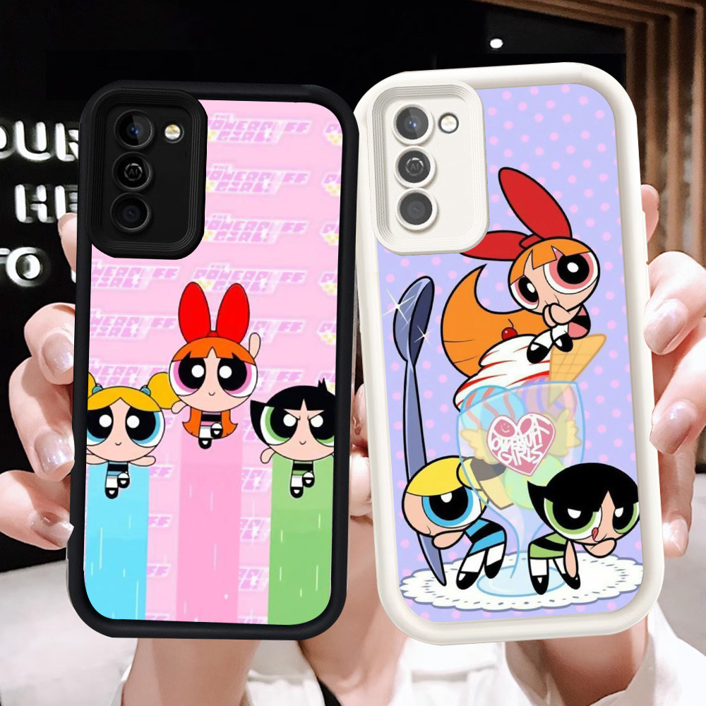 Z-6 Powerpuff Girls เคสสีขาวสีดําสําหรับ Samsung Galaxy F02S A02 A03 Core A02S M02S A03S Cas