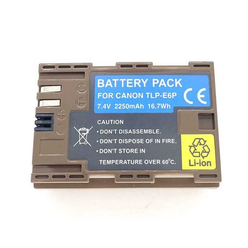 ❤️ Type-C Lp-E6p แบตเตอรี่ Li-Ion สําหรับ Canon EOS R R5 R6 II R7 90D 80D 7D2 6D2 5D Mark IV II