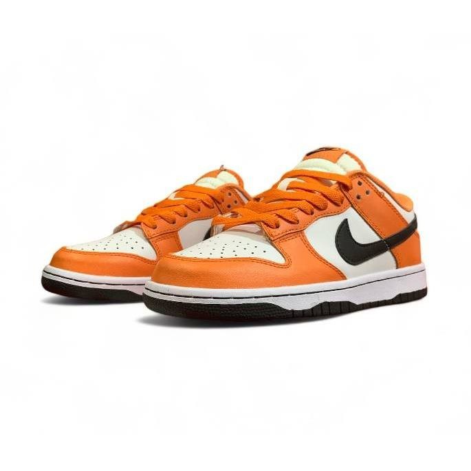 ♞,♘Nike SB Dunk Low "Halloween Black orange" ผ้าใบคุณภาพ OEM สำหรับผู้หญิง รองเท้า train