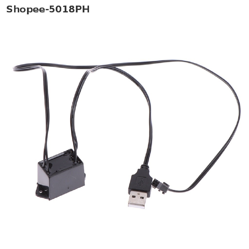 [SNOWPH ] ไดร ์ เวอร ์ อะแดปเตอร ์ USB 5V 1-5M El Wire Electroluminescent Light Controller Inverter [CAR ]