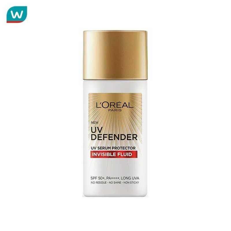 L'Oreal Paris (จัดส่งที่รวดเร็ว） Uv Defender Invisible Fluid SPF50+ PA++++ Long UVA 50 Ml. ครีมกันแด