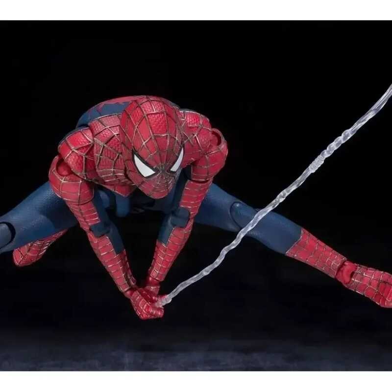 Δ SHF การกระทำหุ่น Spiderman 3 Tobey Maguire อะนิเมะตัวละครพีวีซี