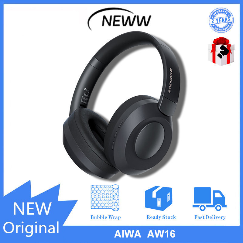 Aiwa AW16 HIFI หูฟังบลูทูธไร้สาย ระยะไกล พร้อมเสียงคุณภาพสูง