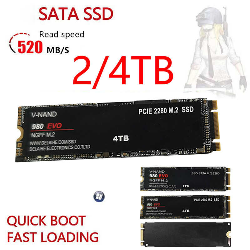 2280 Graceful SATA SSD NGFF 980 EVO Plus 128GB Internal Solid State Drive Hard Disk M.2 2/4TB for l