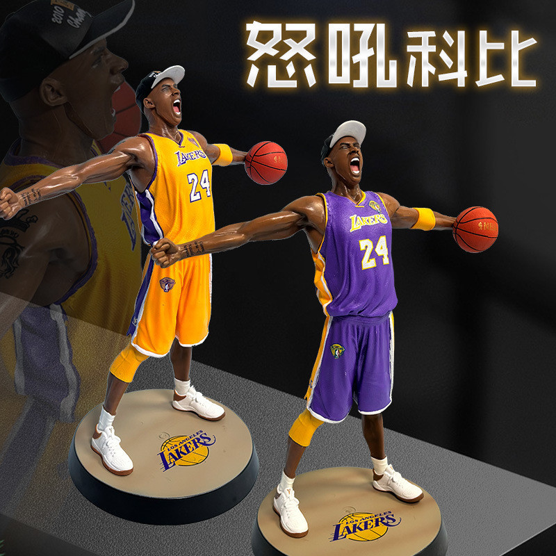 ดาวบาสเกตบอลKobe BryantรูปสีดำMamba Roar Kobeตุ๊กตาAction Figureเครื่องประดับขายส่ง