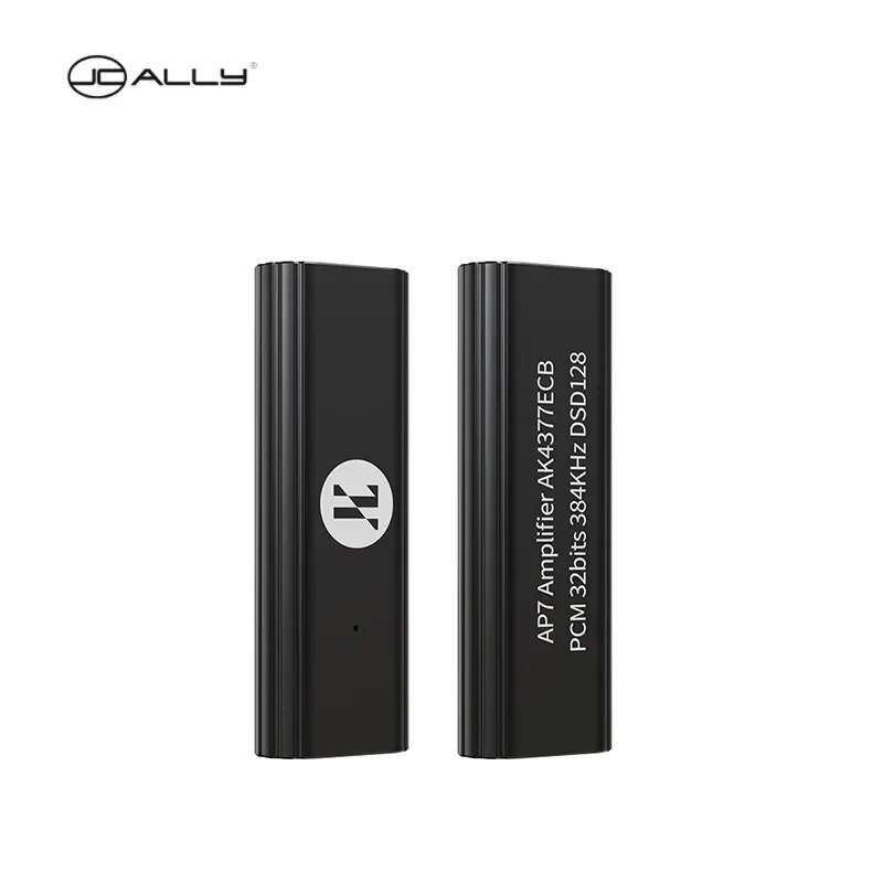 JCALLY AP7 เครื่องขยายเสียงหูฟังแบบพกพา DAC USB C ถึง 3.5 มม.32bit/384kHz DSD128 HIFI Amp DAC ปรับให