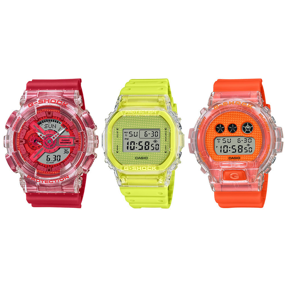 ♞,♘Casio G-Shock นาฬิกาข้อมือผู้ชาย รุ่น GA-110GL,DW-5600,DW-5600GL,DW-6900,DW-6900GL (GA-110GL-4A,