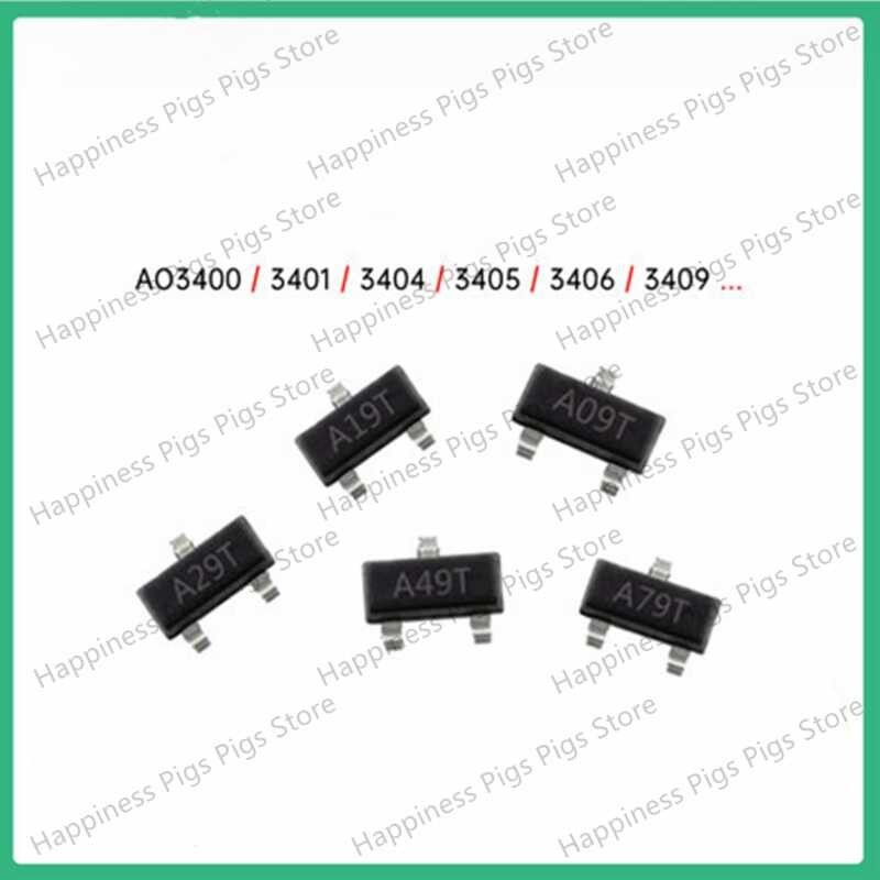 Field Effect MOS Patch Sot-23 Ao3400 3401 3402 3403 3404 3405 3406 3407 3408 3409 3415 3416 มาแรงในไ