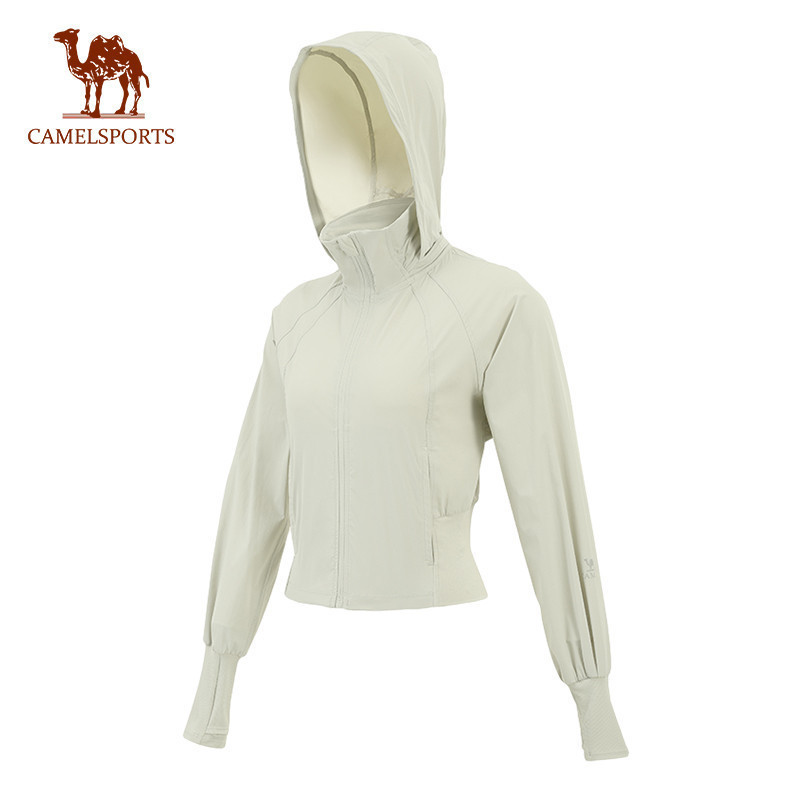 CAMEL SPORTS เสื้อแจ็กเก็ตสั้น ดูดซับความชื้น ระบายอากาศ กันน้ํา กันแดด สําหรับผู้หญิง