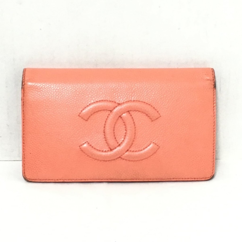 สินค้ามือสอง CHANEL Bifold Wallet pink