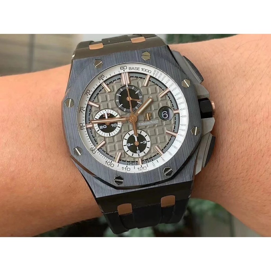 Jf โรงงาน 2020 สินค ้ าใหม ่ AP Royal Oak Offshore ประเภท 26415CE Chronograph Series พร ้ อม 12H 77