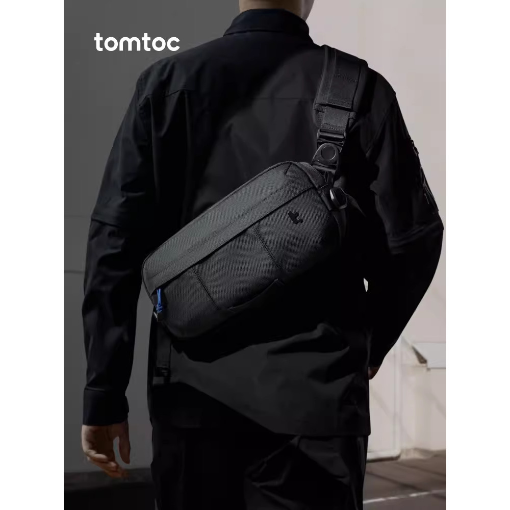 tomtoc Functional crossbody Bag Shoulder Bag T26 can accommodate iPad mini/Switch /Steam deck 5.5L