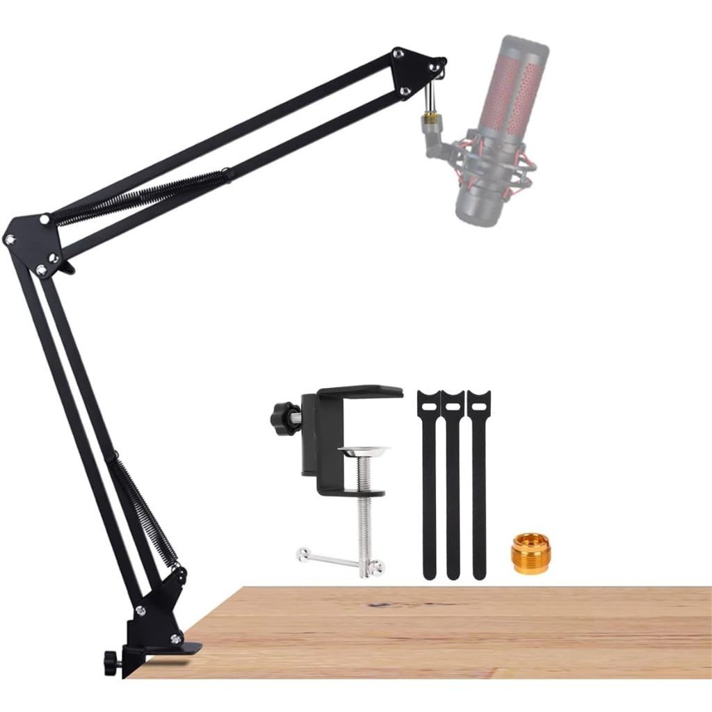 แขนบูม สําหรับ Hyperx quadcast, ขาตั้งไมค์ตั้งโต๊ะ เข้ากันได้กับไมโครโฟน Hyperx quadcast s, Hyperx