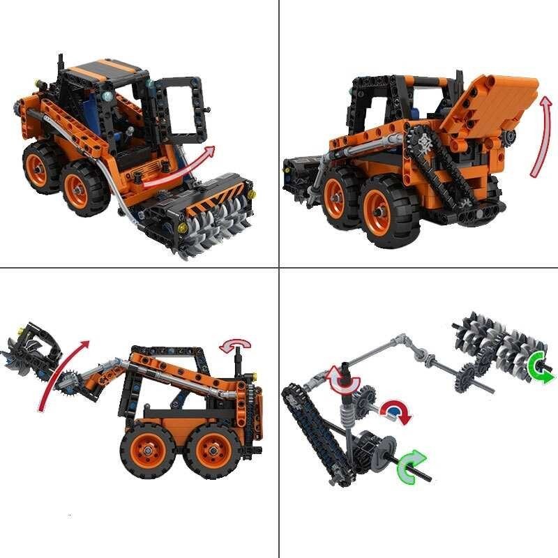 Lego Crane Truck Excavator รถบรรทุกก่อสร้างเมืองรถบรรทุกเครนรถข
