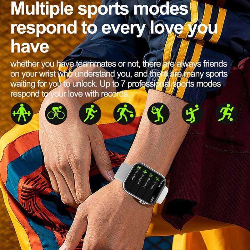 ❥ NFC ECG + PPG นาฬิกาอัจฉริยะสำหรับฟิตเนส, ใหม่2024ฟังก์ชันตรวจวัดอุณหภูมิการเต้นของหัวใจสมาร์