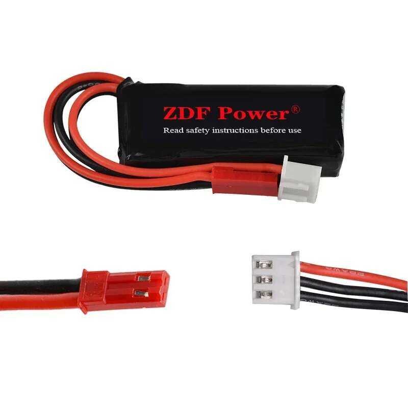 ❥ แบตเตอรี่ Lipo 2S 350Mah 7.4V 30C 1/2 S สำหรับรถ ATM AMZ Drz รถแข่งดริฟท์ K989 RC 1/28โดรนอาร