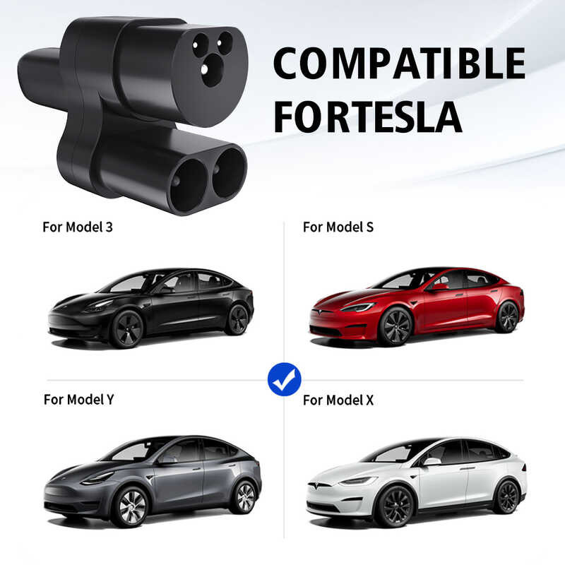 Ccs2อะแดปเตอร์ Tesla ตัวแปลงขั้วต่อที่ชาร์จรถยนต์ไฟฟ้า Ccs2กับอะแดปเตอร์เทสลา400a 1000V ราคา ถูกที่สุด ดีลบีเคเค แกลเลอรีภาพที่ 3