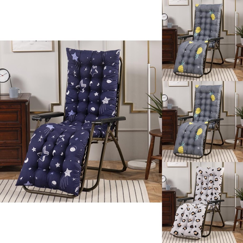Leaves Starry High Back Chair Cushion Deck Seat Pad Garden Recliner Lounge Patio