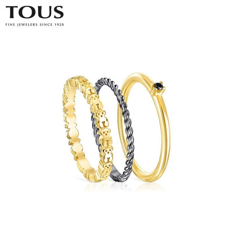 แหวนแฟชั่น สามรูปแบบ TOUS RING MIX RING