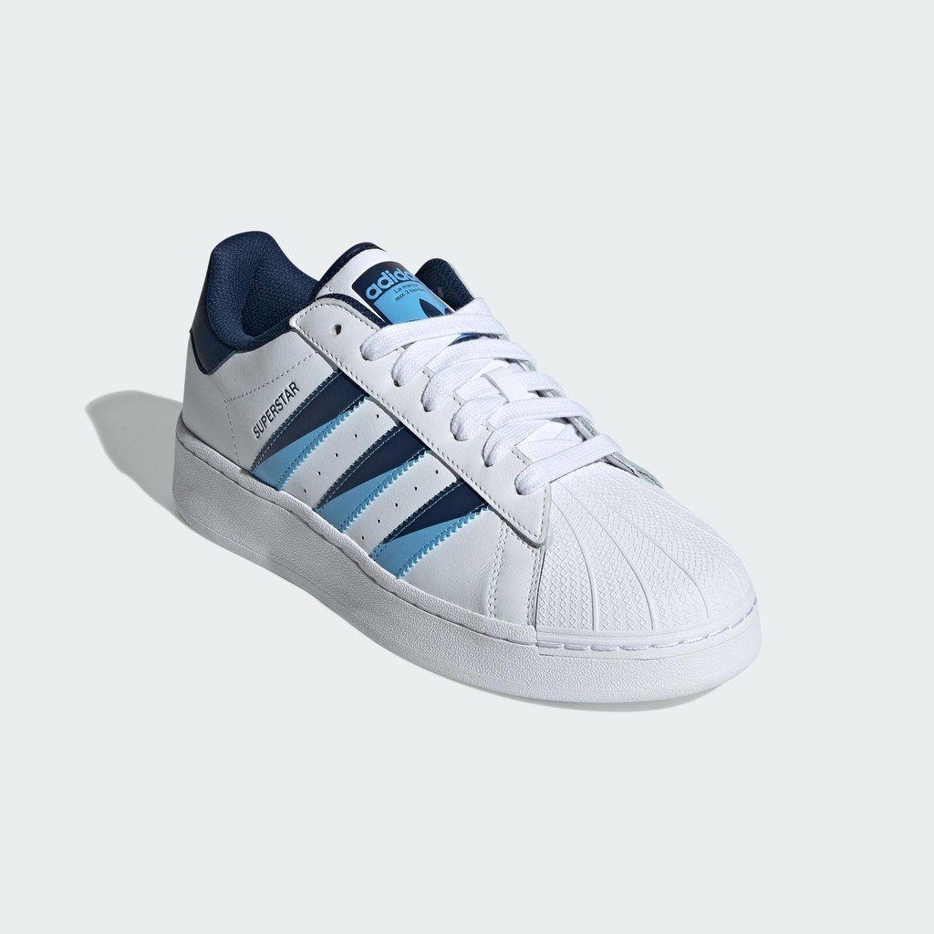 ♞,♘adidas ไลฟ์สไตล์ รองเท้า Superstar XLG Unisex สีน้ำเงิน IF1582