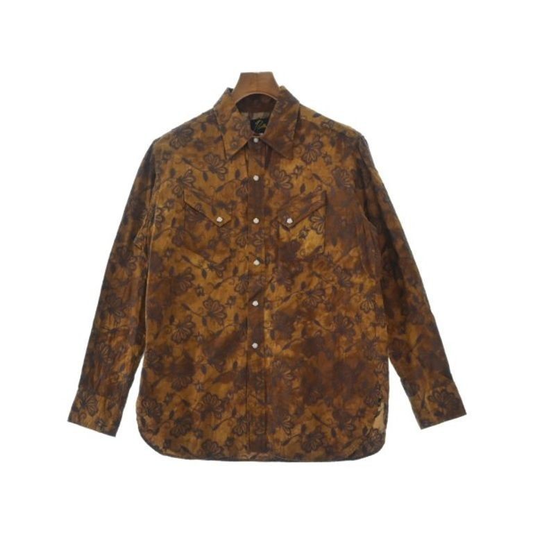 Need Needles n LES เสื ้ อเชิ ้ ตลายโดยรวม สีน ้ ําตาล ส ่ งตรงจากญี ่ ปุ ่ น มือสอง

