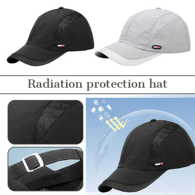 Blocking EMF Shielded Hat Anti Radiation RFmicrowave Protection Black Baseball Cap