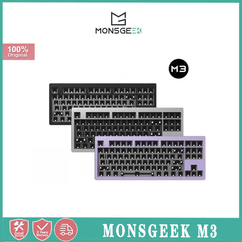 MONSGEEK M3 AKKO Mechanical Keyboard Customization Kit - RGB Aluminum Hot Plug