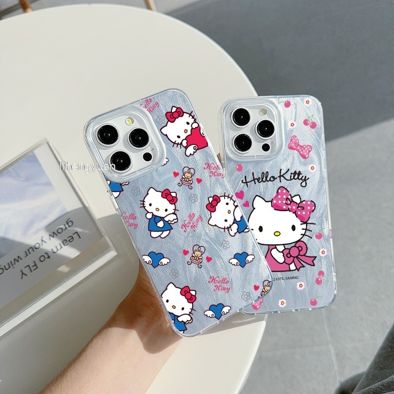 Redmi 12 4G 12R 9A sport 9AT 9i NOTE 12R 5G น่ารัก Hello Kitty ป้องกันฝาครอบโทรศัพท์กันกระแทก