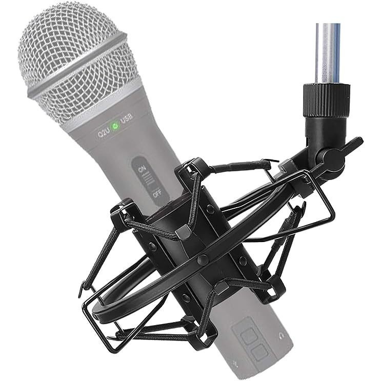 ไมโครโฟน Shock Mount Mic สําหรับ Samson Q2U Shure SM58 ATR2100-USB Behringer Xm8500, Mic คลิปผู ้ ถ