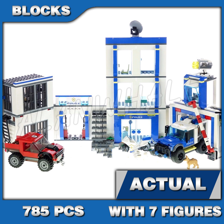 915pcs City Adventures Cop Chase at the Bank Crooks Heist รถบรรทุก 70317 Building Block ของเล่นเข้าก