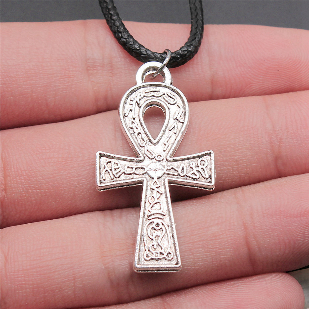 Cross Anhe สร้อยคอหนัง 45 ซม. ผู้หญิง Jewellery Party Odd Craft