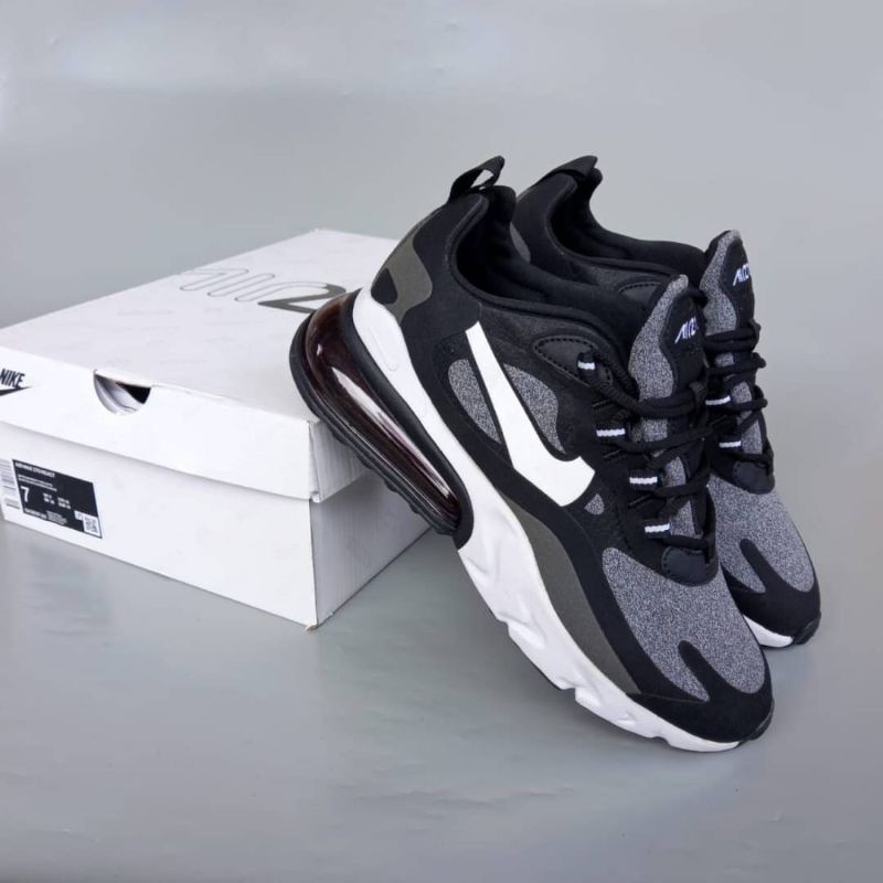 Sepatu Nike Air Max 270 React Grey Black White