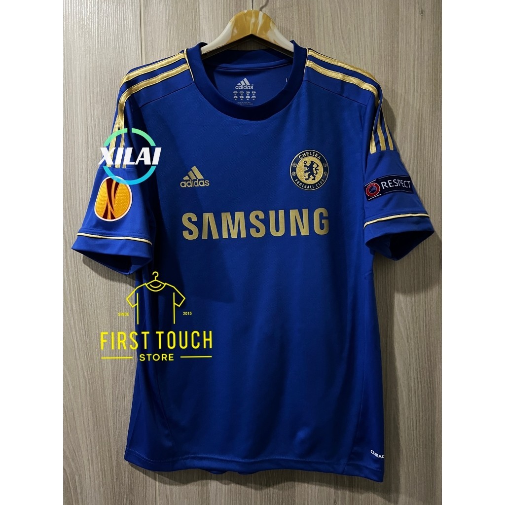 Xil Retro เสื้อบอลย้อนยุค เชลซี Home เหย้า 2012/13 แชมป์ยูโรป้าลีก ฟลูออฟชั่นพร้อมอามยูโรป้าและเบอร์
