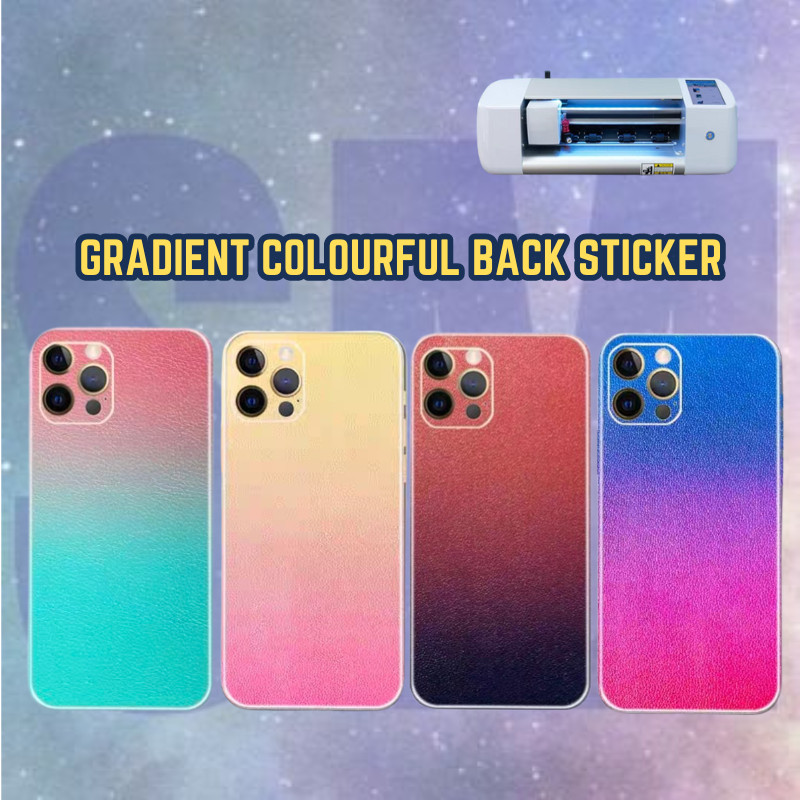 Xiaomi Black Shark 2 3 4 5 Pro Helo 3M Gradient Colourful Leather Back Cover Sticker