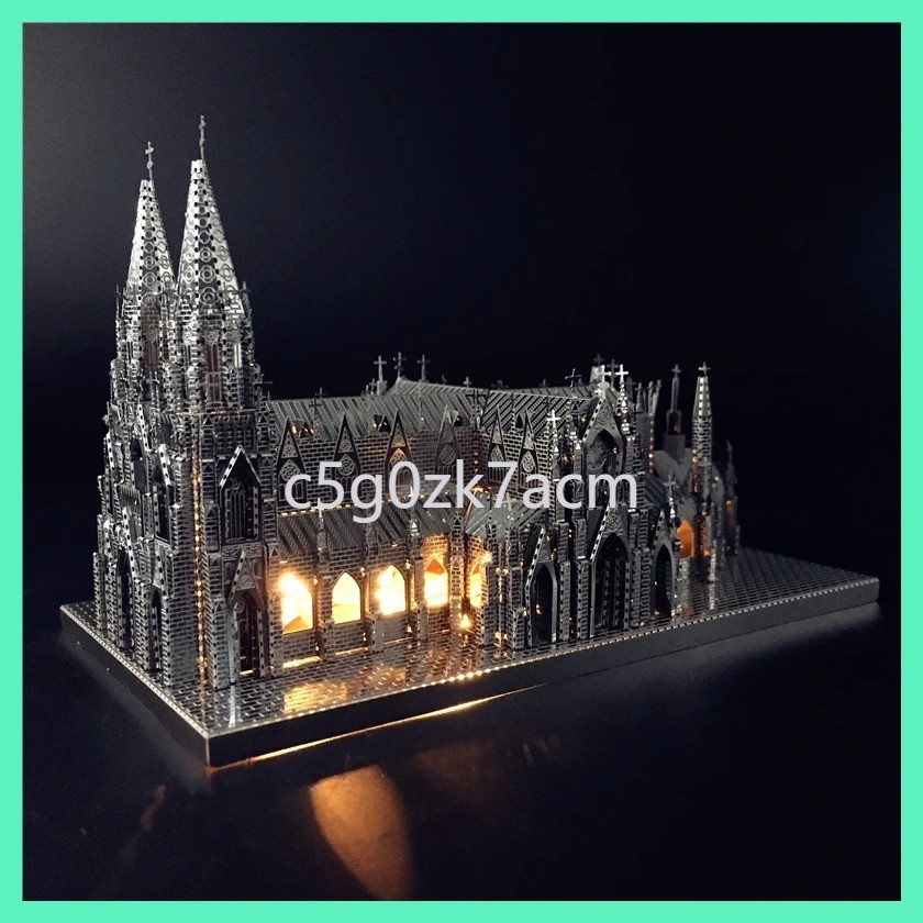 IRON STAR 3D Puzzle Metal St. Patrick's Cathedral Assembly Model Kits DIY 3D Laser Cut Jigsaw Puzzl