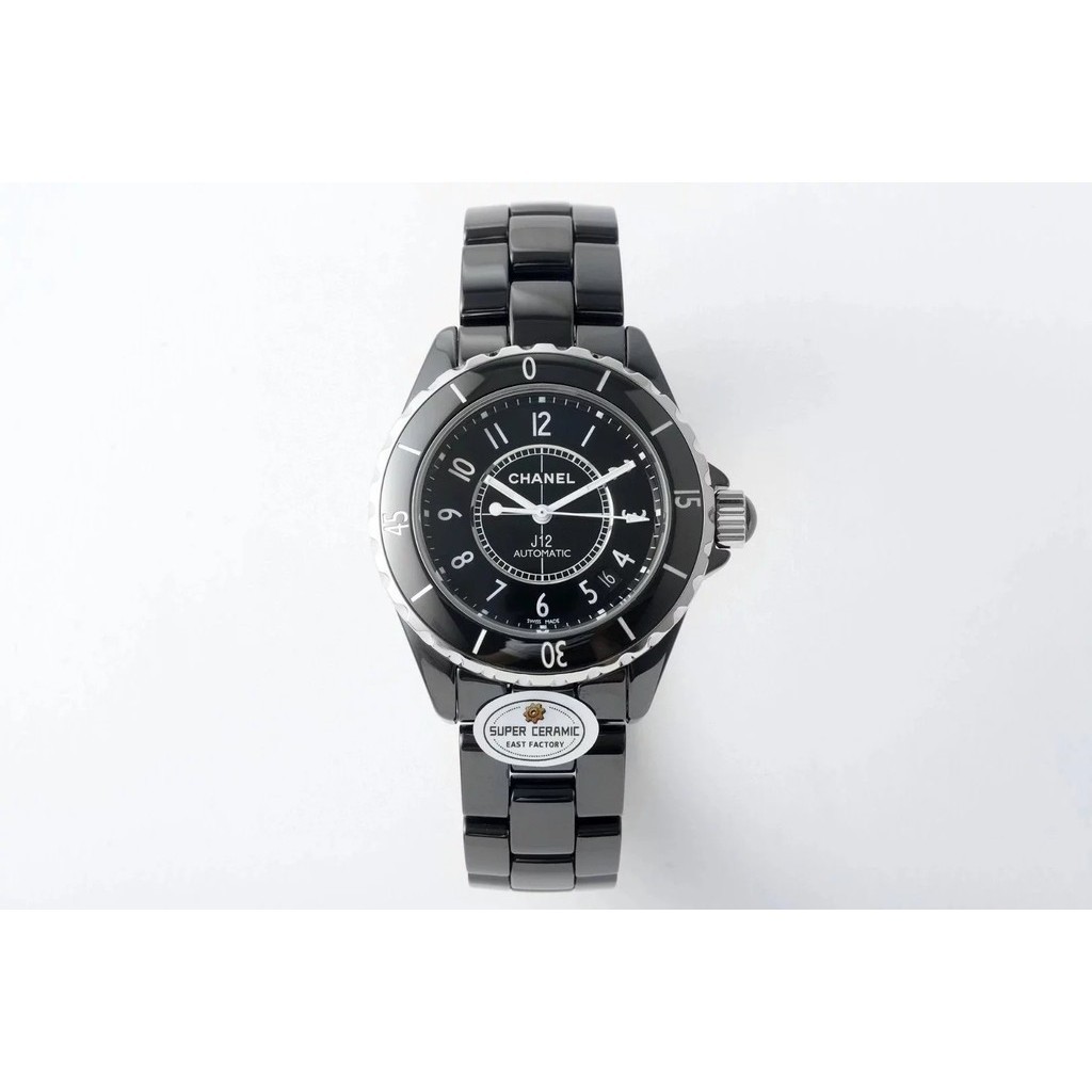 East Super เซรามิค-ช ่ อง J12 Series 38 นาฬิกาข ้ อมือนาฬิกาเส ้ นผ ่ านศูนย ์ กลาง 38 Unisex Size,