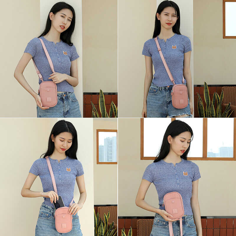 ❤ Gudika Nylon Wallet Phone Waterproof Small Mobile Sling Crossbody Bag
