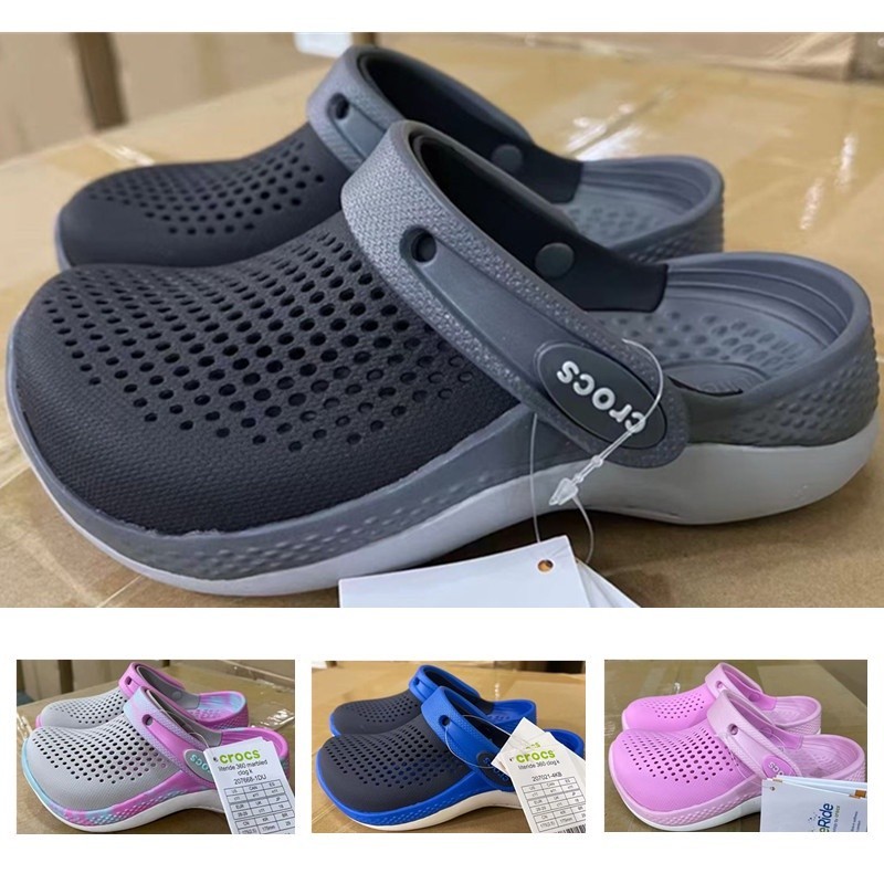 รองเท้าแตะ Crocs LiteRide Crocs ของแท้ รุ่นที่สอง สําหรับเด็กผู้ชาย และเด็กผู้หญิง พร้อมส่ง [207668