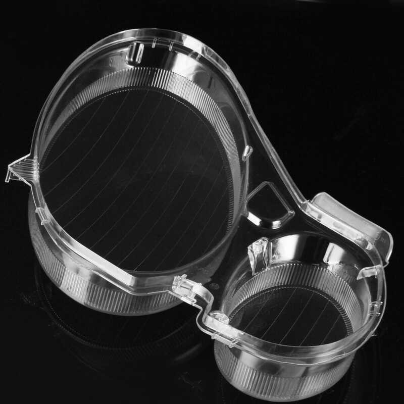 ❤ 2Pcs ไฟหน้าฝาครอบ W211ไฟหน้ารถเลนส์แก้วสำหรับ Benz W211 E240