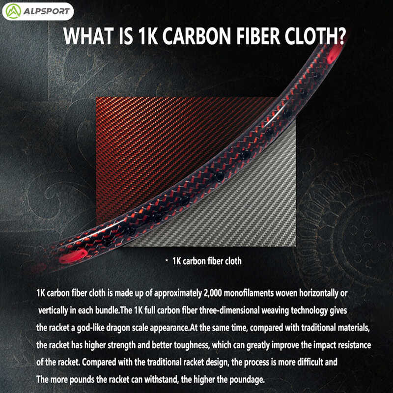 3U ALP YL-pro G5 26lbs bulu tangkis 1K Professional Full Carbon Offensive Badminton Racket Single S