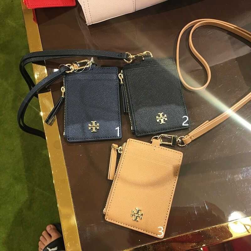 Tory 【I.T Burch_TB Lanyard ซองใส่บัตร กระเป๋า แบบคล้องคอ สไตล์คล