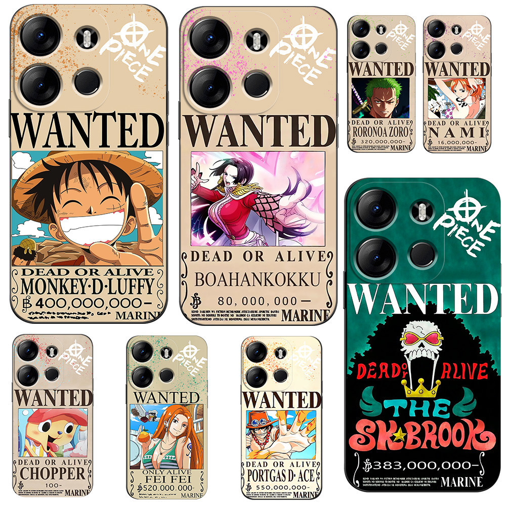 เคสโทรศัพท์คู่ Techno Tecno Pop7 Pop7 Pro Spark Go 2023 อะนิเมะ One Piece Wanted โปสเตอร์ Cp Luffy B