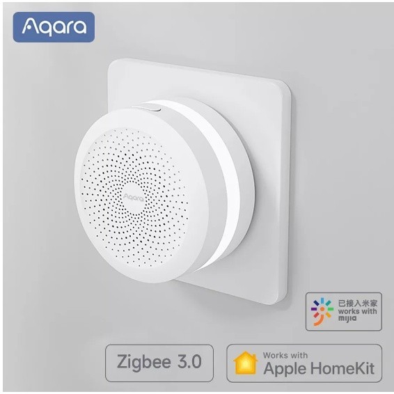 Originalaqara Hub Gateway M1S พร้อม Zigbee 3.0 Siri Voice รีโมทคอนโทรลสมาร์ทโฮมของ xiaomi mijia mi