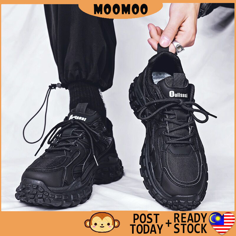 MOO รองเท้าผ้าใบกลางแจ้งสําหรับผู้ชายรองเท้ากีฬา Kasut Sukan Lelaki H68