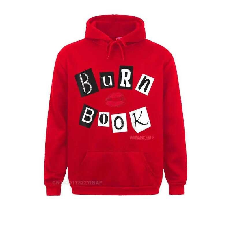 ❤️ Mean Girls Burn Book Cover Graphic เสื้อยืดสไตล์ญี่ปุ่นเสื้อคุณภาพสูงผู้หญิง Hoodies อ่อนเยา