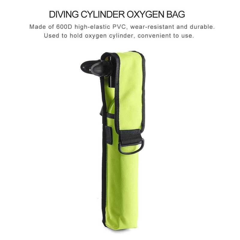 ❤ Equipment Mini Diving Cylinder Scuba Oxygen Spare Air Tank 0.5L Bag
