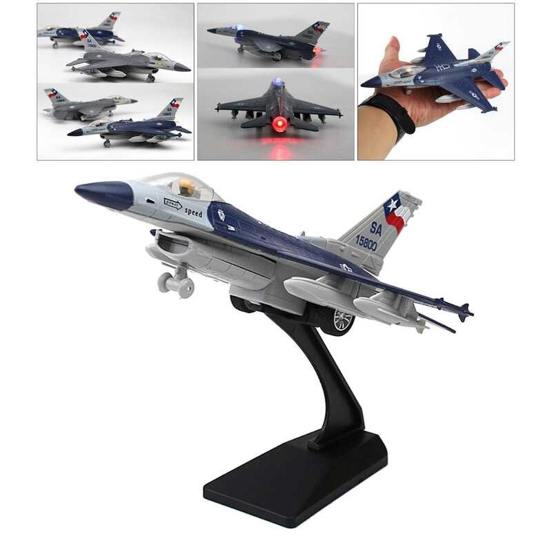Baoblaze 1:100 Scale Model Plane Diescast Alloy Fighter Plane Model With Stand Desktop Decor Orname