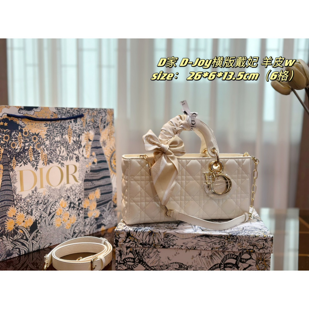 【3 Size + 6 Colors】Classic new D-joy series Handbag Casual Shoulder Shopping bag