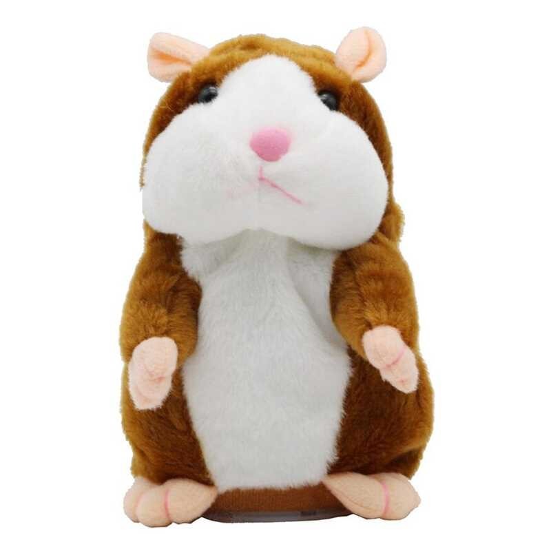 15cm hamster falante Funny Sound Record Repeat Voice Changing Cute Walking Talking Hamster Plush An