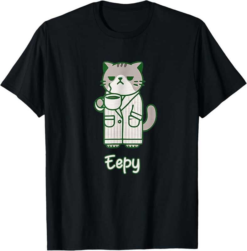 Eeepy Cat เสื้อยืด Silly Sleepy Cat Meme